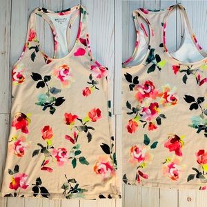 Athleta Shanti Pink Floral Tank - XS